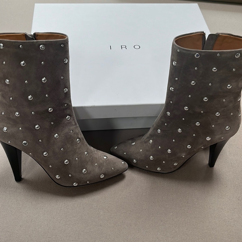 New with box IRO suede booties